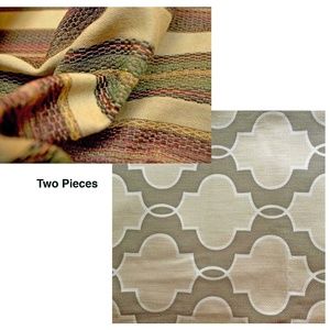 Two Pieces Fabric PKaufmann Lattice & Barrow Stripe Decorator New